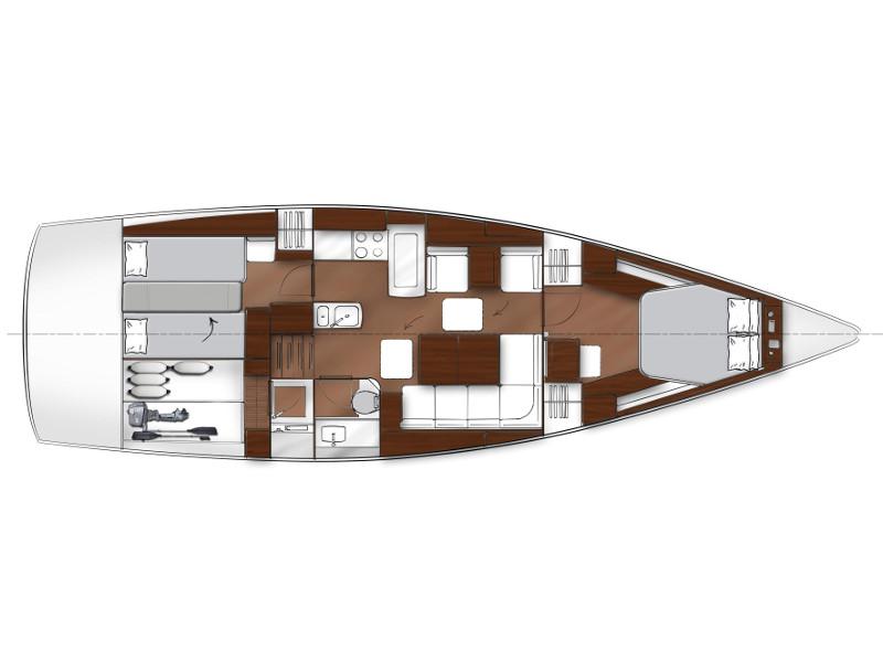 Book yachts online - sailboat - Bavaria Vision 42 - EC- 42V-14-F - rent