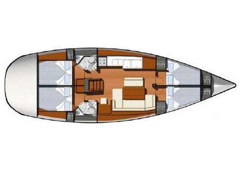 Book yachts online - sailboat - Sun Odyssey 44i - EC- 44I-11-CR - rent
