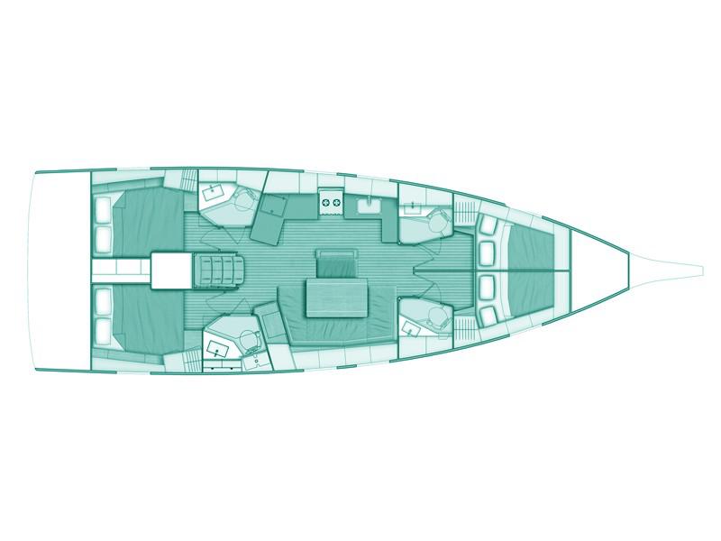 Book yachts online - sailboat - Oceanis 46.1 - Filira - rent