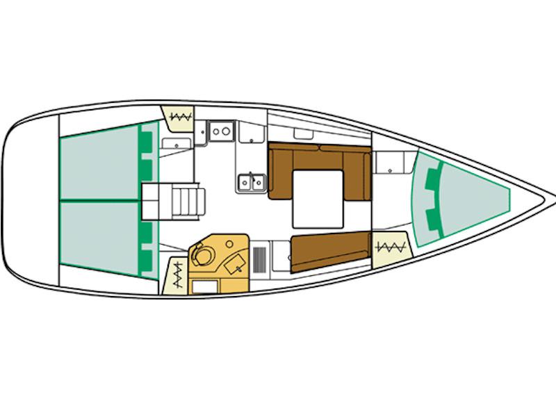 Book yachts online - sailboat - Oceanis 37 - Oceanis 37 - rent