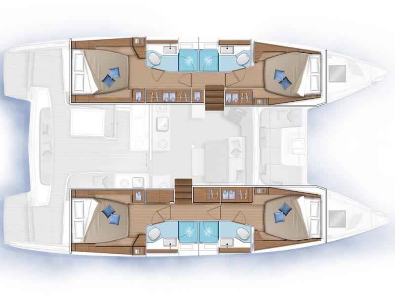 Book yachts online - catamaran - Lagoon 46 - Creo One - rent