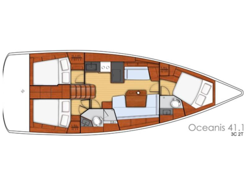 Book yachts online - sailboat - Oceanis 41.1 - SILVER ANGEL - rent