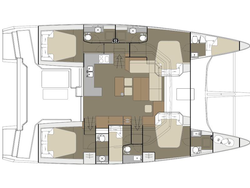 Book yachts online - catamaran - Dufour Catamaran 48 - Paradise Planet - rent