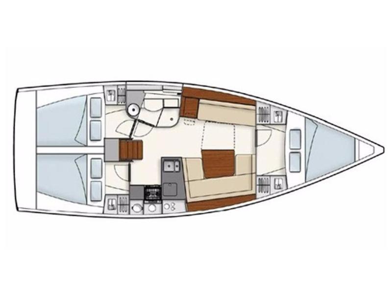 Book yachts online - sailboat - Hanse 385 - Abrazo - rent