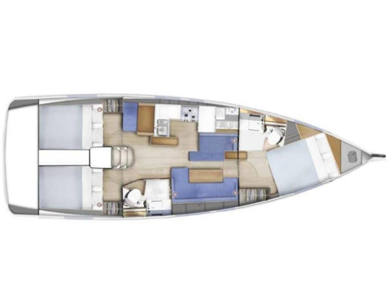 Book yachts online - sailboat - Sun Odyssey 410 - Diona - rent