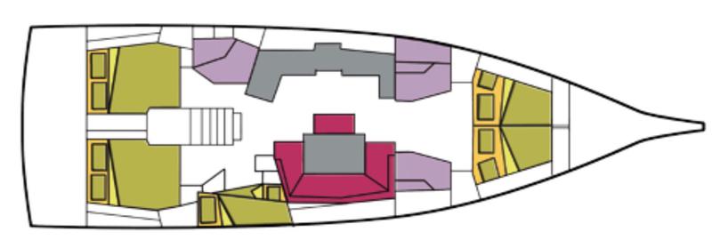 Book yachts online - sailboat - Oceanis 46.1 (5 cab) - Becrux - rent