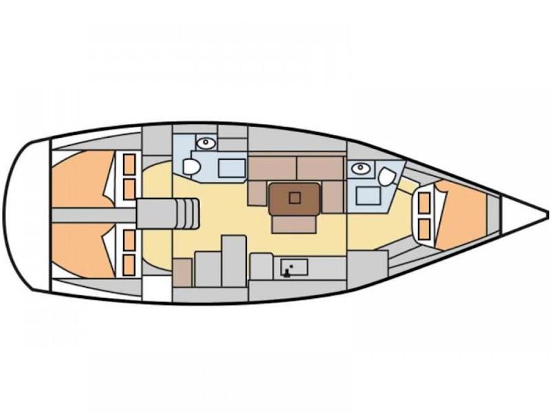 Book yachts online - sailboat - Dufour 405 Grand Large - Klein - rent