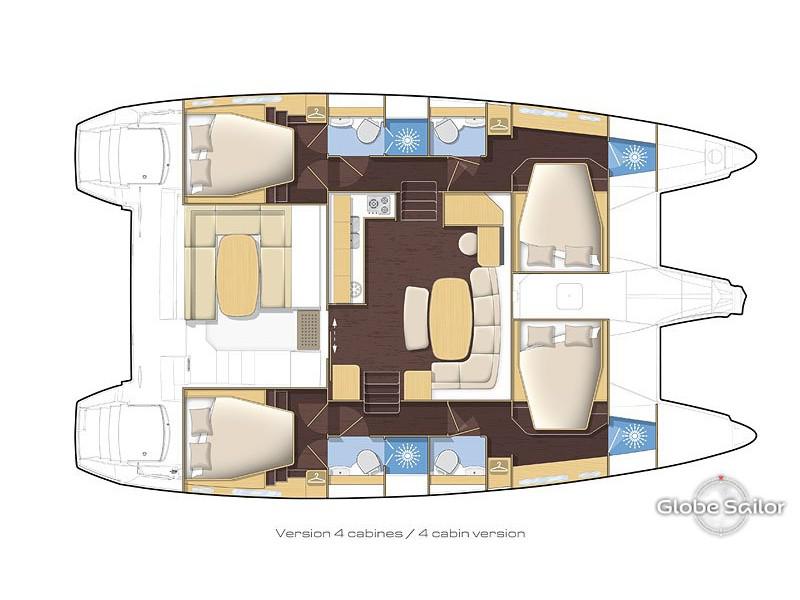 Book yachts online - catamaran - Lagoon 421 - Nordea - rent