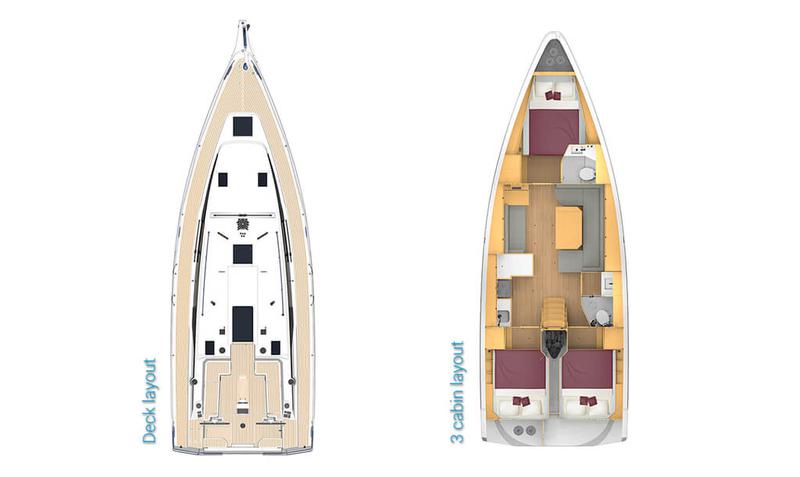 Book yachts online - sailboat - Bavaria C42 - Karpouzi | A/C, Bowth, Full teak deck - rent