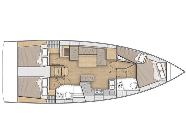 Book yachts online - sailboat - Oceanis 40.1 - O40.1-21-L - rent