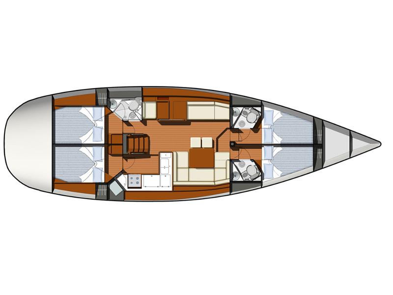 Book yachts online - sailboat - Sun Odyssey 50DS (5) - RITSA - rent