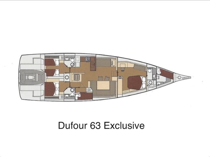 Book yachts online - sailboat - Dufour 63 Exclusive - BAHIA FELIZ V - rent
