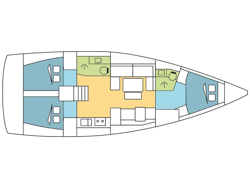 Book yachts online - sailboat - Dufour 412 Grand Large - ALTAIR - rent