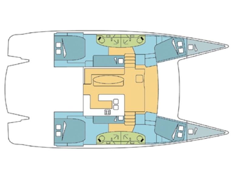 Book yachts online - catamaran - Salina 48 - PASO DOBLE - rent