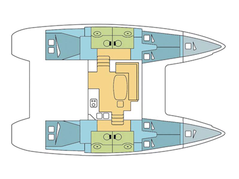 Book yachts online - catamaran - Lagoon 40 - Araponga - rent