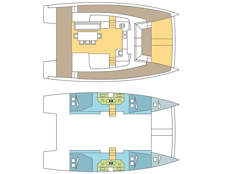 Book yachts online - catamaran - Bali 4.3 - SAMOA_DB2 - rent