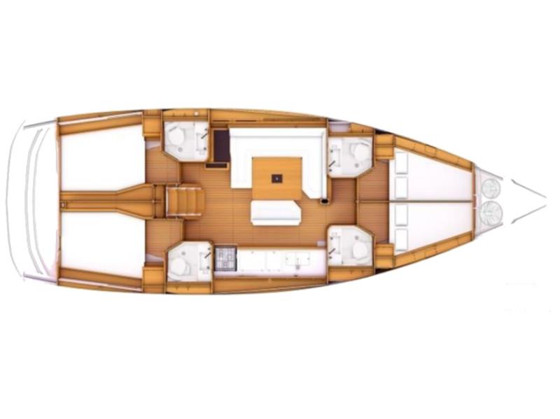 Book yachts online - sailboat - Sun Odyssey 479 - Guinness  - 4 electric WC - new sails 2022 - rent
