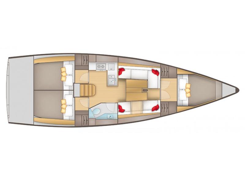 Book yachts online - sailboat - Salona 380 (2 cabin) - Salona II - rent