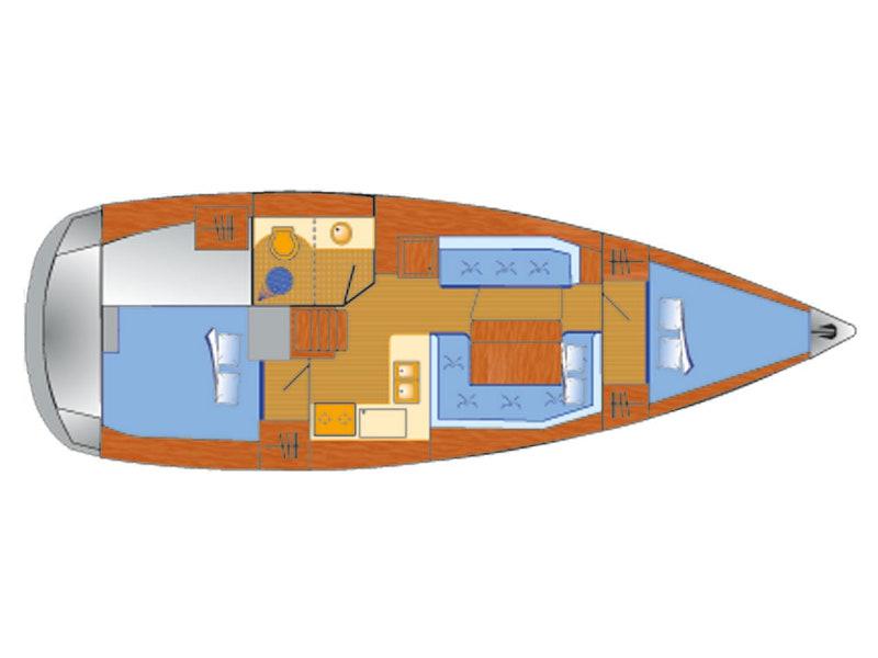 Book yachts online - sailboat - Sun Odyssey 389 - 2 cab - Tara - rent