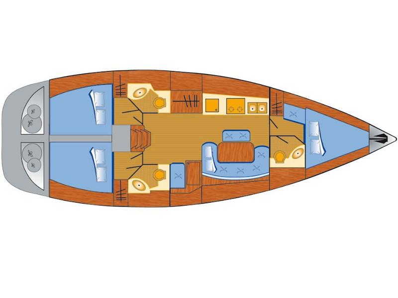 Book yachts online - sailboat - Cyclades 43.3 - Fame - rent