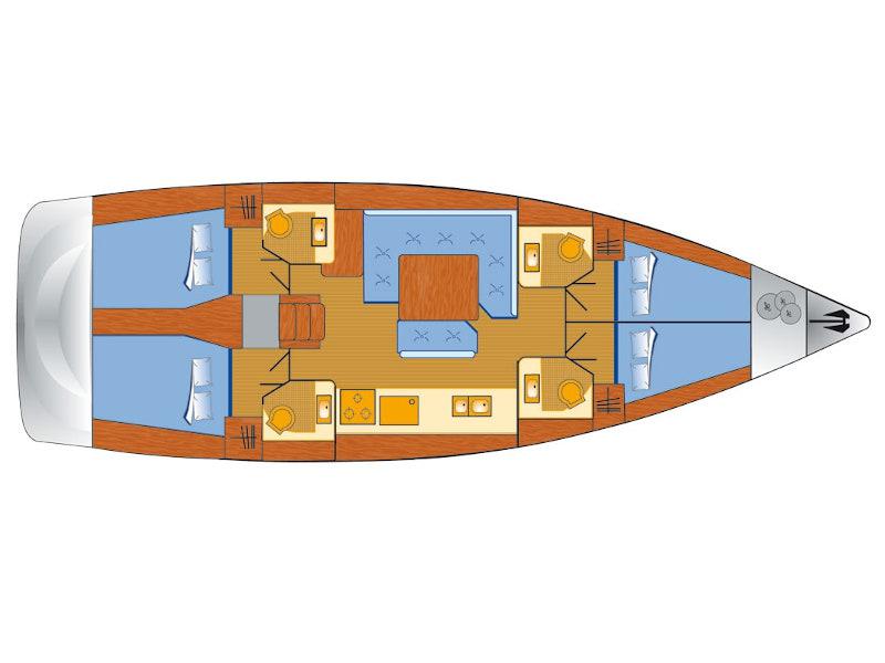 Book yachts online - sailboat - Sun Odyssey 479 - Vencel - rent