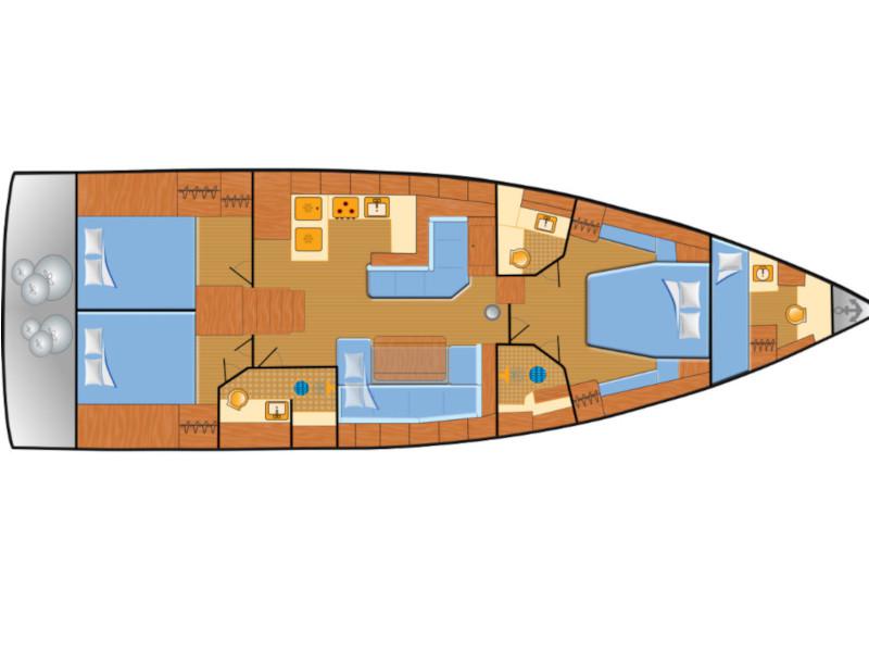 Book yachts online - sailboat - Oceanis 51.1 - Cloudy Bay - rent