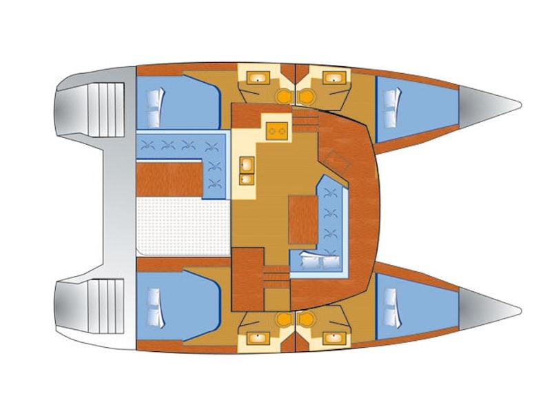 Book yachts online - catamaran - Lucia 40 - Leon - rent