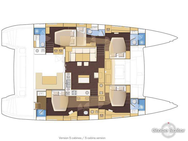 Book yachts online - catamaran - Lagoon 560 - Big Gani - rent