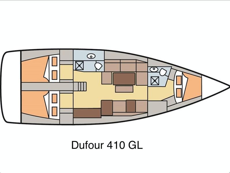 Book yachts online - sailboat - Dufour 410 Grand Large 8 - Geronimo - rent