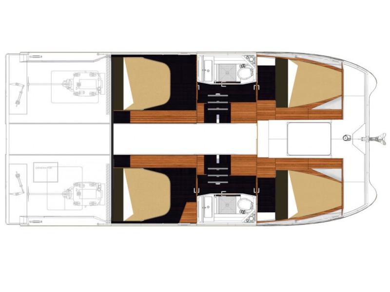 Book yachts online - powercatamaran - MY 37 - Mare Tortuga - rent