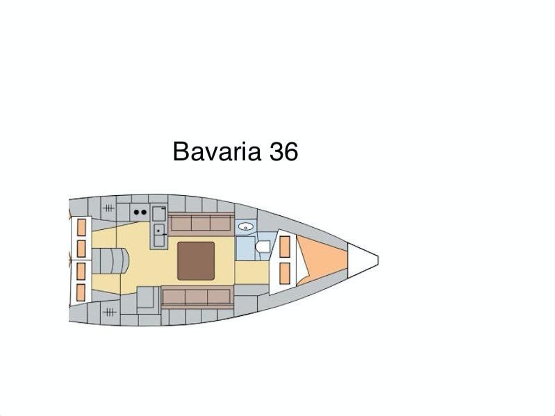 Book yachts online - sailboat - Bavaria 36 - Altair - rent
