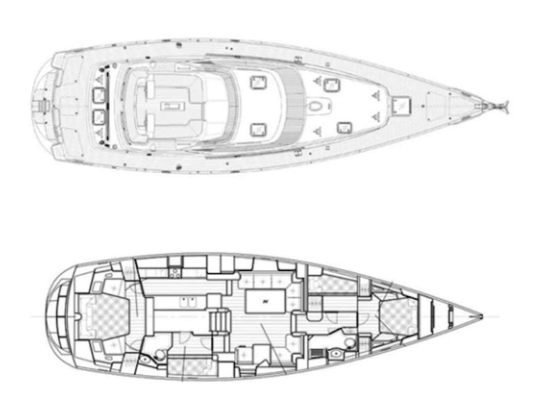 Book yachts online - sailboat - Najad 570 CC - LUNULATA - rent