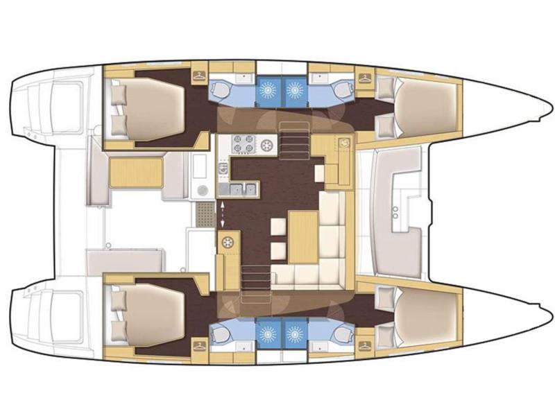 Book yachts online - catamaran - Bali 4.5 Crewed - Nathalie - rent