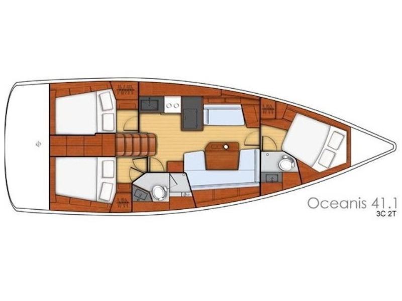 Book yachts online - sailboat - Oceanis 41.1 - THE SALT SHAKER - rent