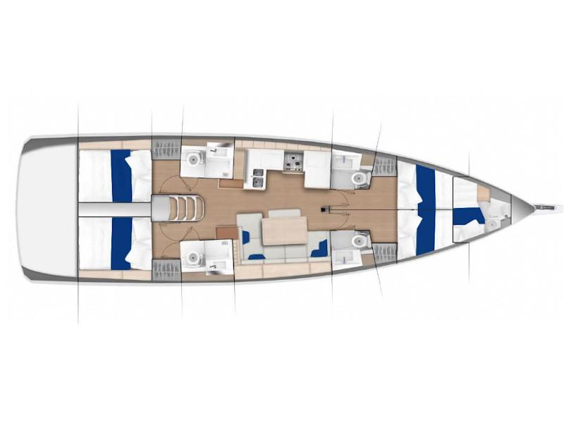 Book yachts online - sailboat - Sun Odyssey 490 - Wanderlust - rent