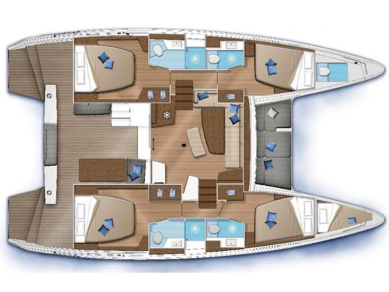 Book yachts online - catamaran - Lagoon 42 - LAGOON42-A/C-GEN-WATERMAKER - rent