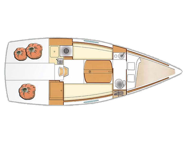 Book yachts online - sailboat - First 25.7 - Petra - rent