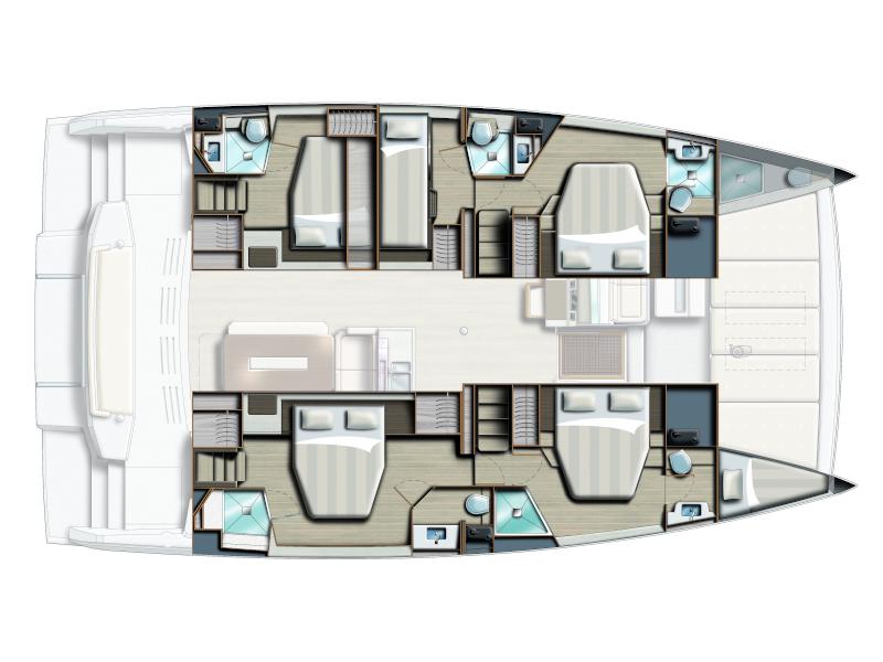 Book yachts online - catamaran - Bali 4.8 - Arianna - rent