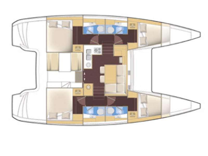 Book yachts online - catamaran - Lagoon 40 Motor Yacht - My Crazy Cat  - rent