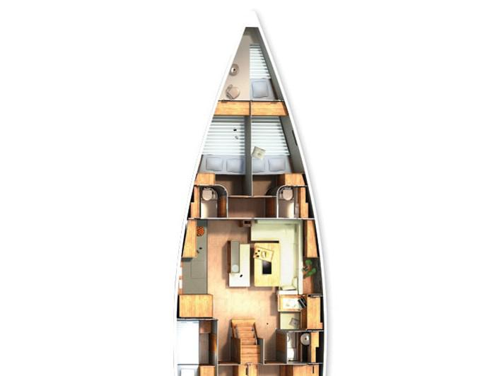 Book yachts online - sailboat - Hanse 505 - Amber - Solar Panel - rent