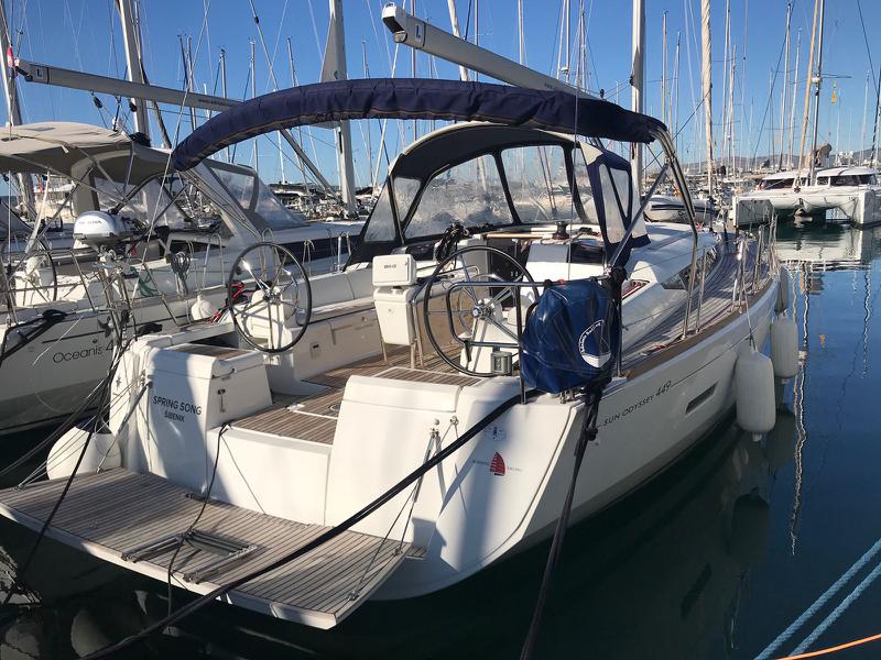 Book yachts online - sailboat - Sun Odyssey 449 owner version - SPRING SONG - rent