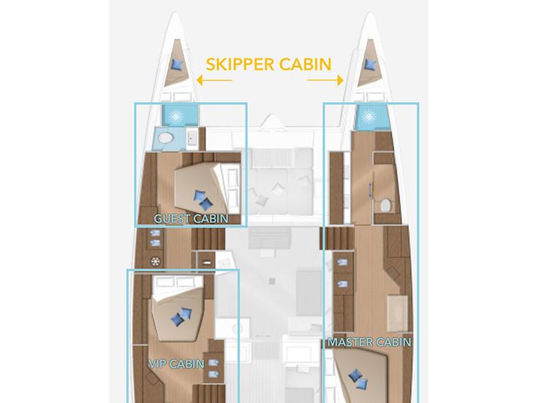 Book yachts online - catamaran - Lagoon 52 F owner version - EMERALD GEMINI - rent