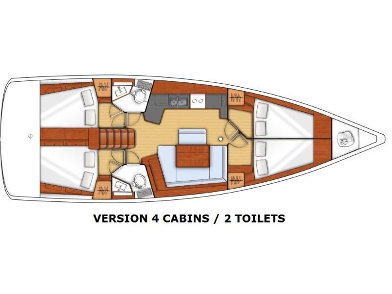 Book yachts online - sailboat - Beneteau Oceanis 45 - Maverick - rent