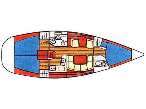 Book yachts online - sailboat - Sun Odyssey 40 - No name - rent