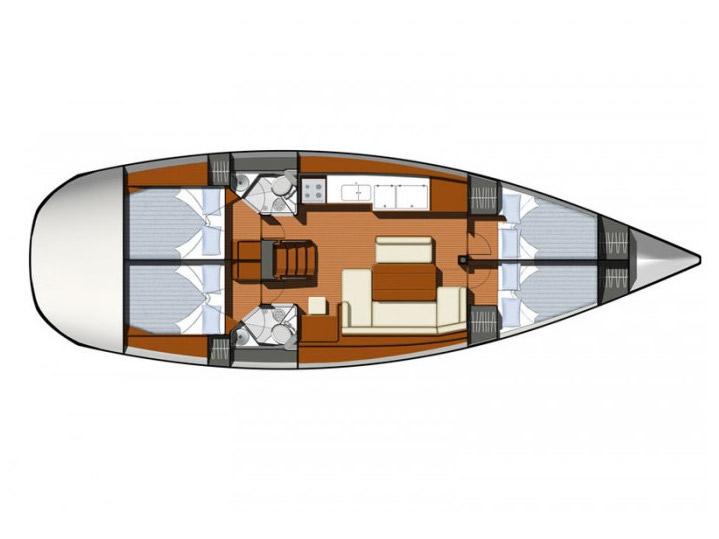 Book yachts online - sailboat - Sun Odyssey 44 i - Stavros - rent