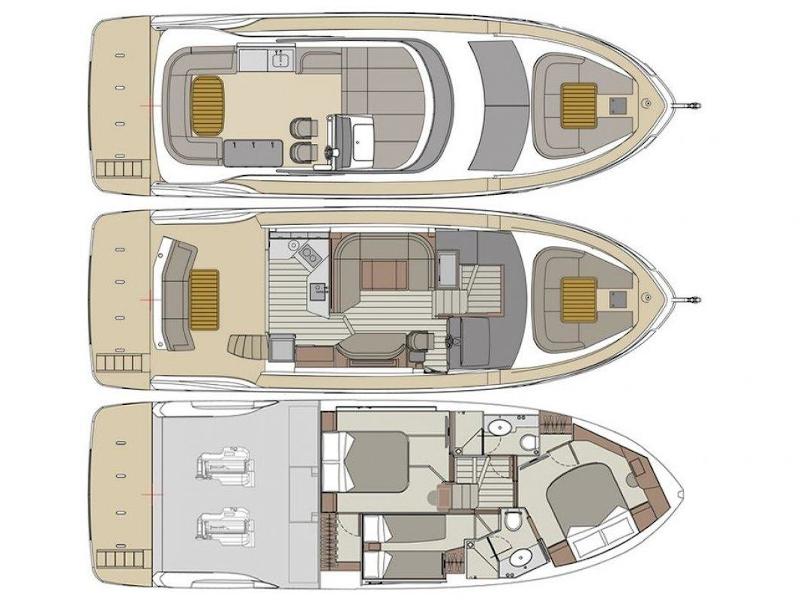 Book yachts online - motorboat - Absolute 47 Fly - Riaz-Tahia - rent