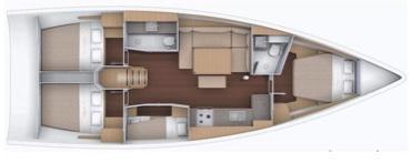 Book yachts online - sailboat - Dufour 430 - SAM'S WIND - rent