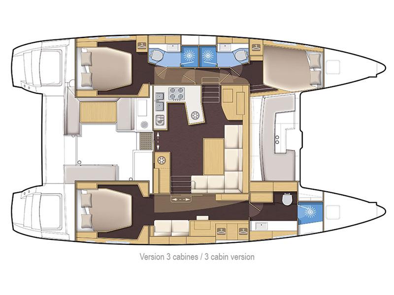 Book yachts online - catamaran - Lagoon 450F - KOS L45F - rent