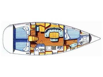 Book yachts online - sailboat - Oceanis 393 Performance - Tiffany - rent