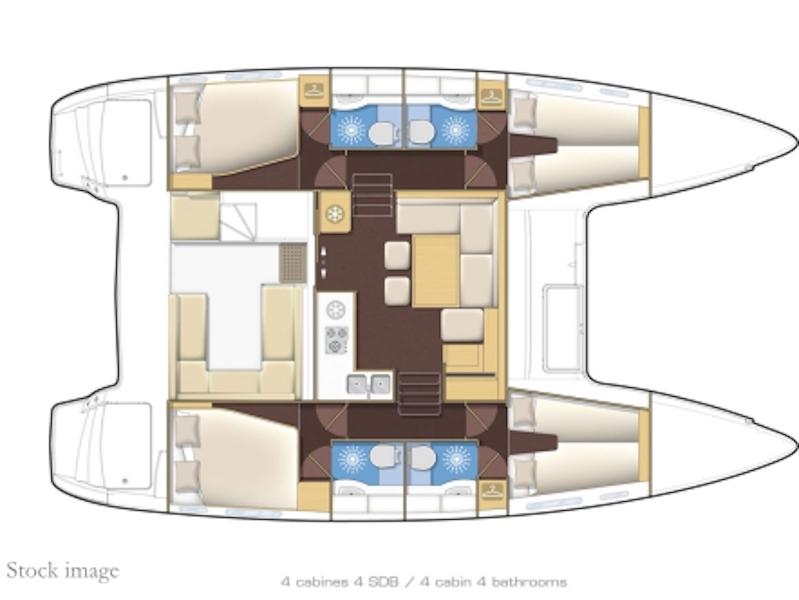 Book yachts online - catamaran - Lagoon 400 S2 - Anastasia - rent